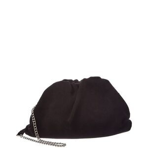 Isabella Rossetti Halle Leather Clutch, Black
